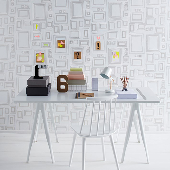 Graham & Brown Introduces New Frames Wallpaper by Taylor & Wood_Frames Gold