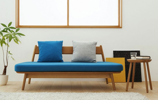 Cobrina sofa by Torafu Architects for Hida Sangyo