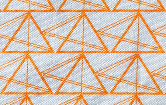 Geometric triangles-cotton-fabric by Annabel Perrin