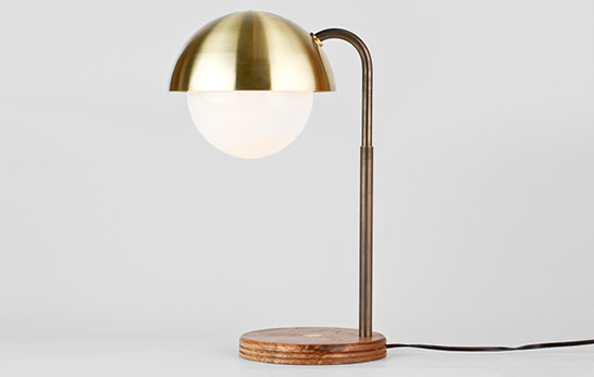 Dome table lamp by Allied Maker