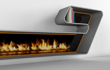 A Linear Fireplace to Warm up to