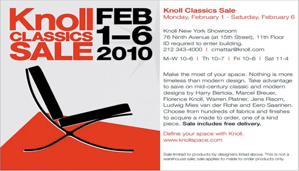 Knoll Classics Sale Takes Flight with Bertoia’s Bird Lounge Chair and Ottoman