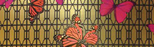 From Poodles to Plenty: Butterflies Wallcovering by Phyllis Morris