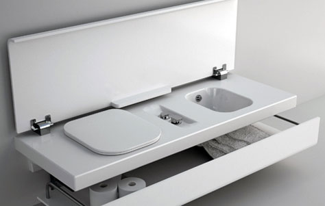 Hatria’s G-Full Bathroom Collection Helps Us All Get Small
