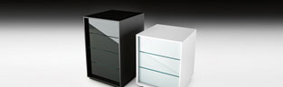Illuminate Your Office with the Textured Luminare Drawer Unit by Fiam Italia