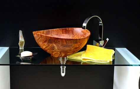 Enter the World of Wooden Washbasins by the E-Legno Group