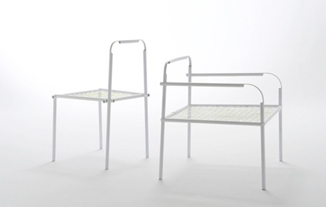 Bamboo Steel Chair by Nendo for Yii Design