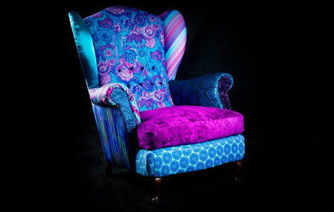 Technicolor Dream Couch by Design By Leftovers