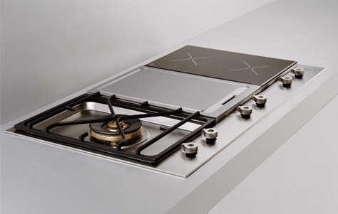 Beautiful Gas and Induction Cooktops by Bertazzoni