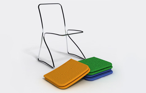 The Dress Me Chair by Baita Design Studio for Grupo HeWi