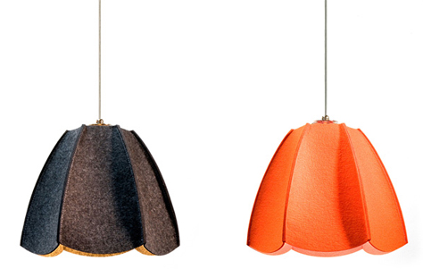 Finished in Felt: The Dolores Pendant Lamp by Shine Labs
