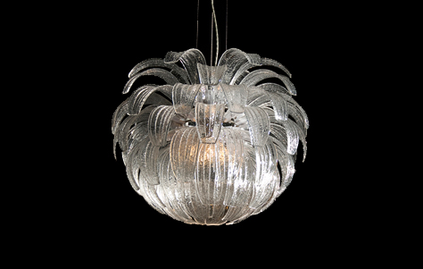 Perfect Pendants of Gorgeous Glass: Three Fixtures by Charles Loomis