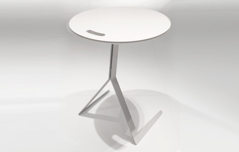 Travel Light and Fast: The Warp Side Table by Oliver Schick for Ligne Roset