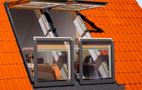 Fakro Turns Roof into Balcony with an Innovative Transformable Skylight