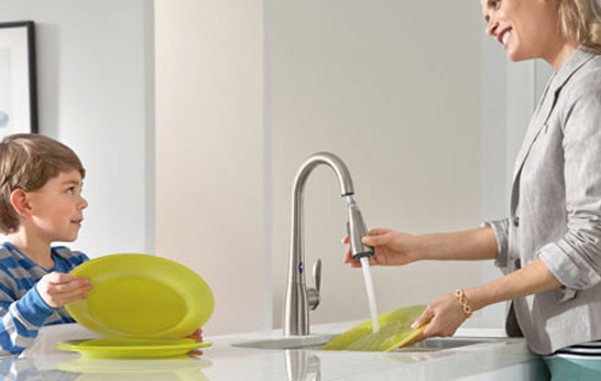 Never Sully the Faucet Again: Motion Sense by Moen.