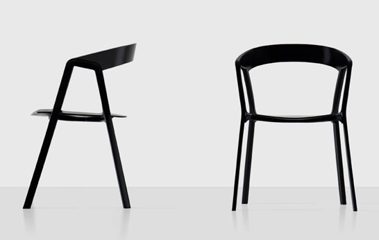 Kristalia, Patrick Norguet, aluminum, polypropylene, seating, chair, outdoor seating, Compas chair