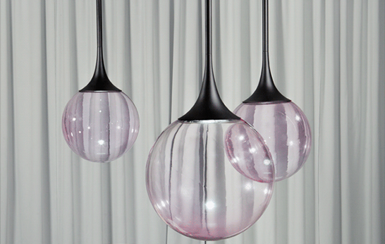 Bubble lamp, Nika Zupanc, globe-shaped lighting, pendant lamp, murano glass, Vistosi,