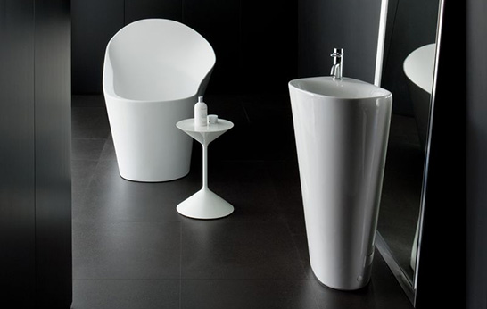 Ludovica+Roberto Palomba, bathroom fittings, washbasin, bath, freestanding, Laufen
