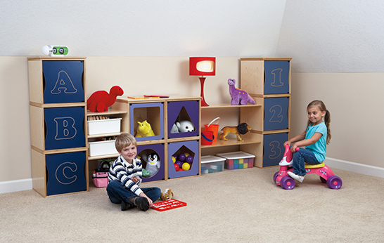 RooMeez system, Jonti-Craft, storage, kids furniture, made in the USA, GREENGUARD Indoor Air Quality Certified®