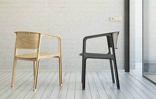 Beams chair, I beam structure, plywood, E&J Design Studio, Eric Chang, Johnny Hu, seating, armchair,