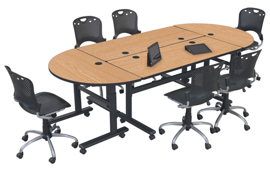 Height-Adjustable Sit/Stand Flipper Tables by MooreCo