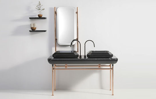 copper, bathroom, kitchen, surfaces, trend
