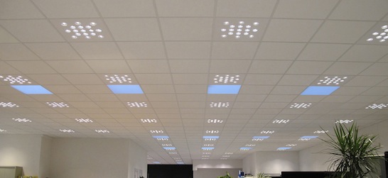 Calc modular LED ceiling fixture by B.Lux