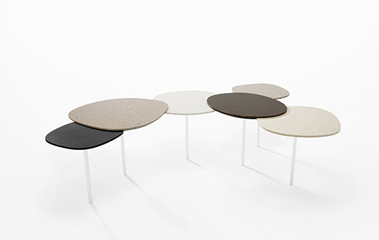 Table Installations by Nendo for Caesarstone