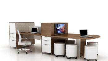 Rift Open Office Casegoods Collection by Darran Furniture