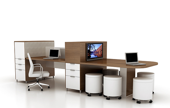 Rift Open Office Casegoods Collection by Darran Furniture
