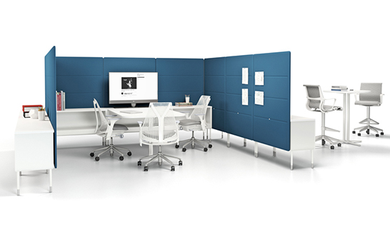 fuseproject, Yves Béhar, office, flexible office, seating, desks , Herman Miller, NeoCon 2013, collaborative office,