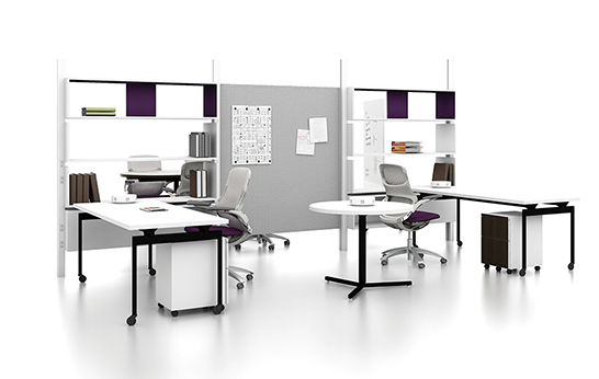 desks, knoll, open plan office, Knoll, Interpole, Antenna Design, office furniture, work space,