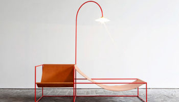 Duo Seat and Lamp by Muller Van Severen