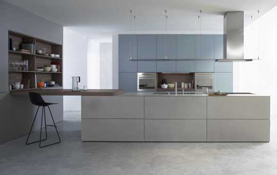 Key Cucine, Surface Kitchen, Kitchen, Cabinets, sustainable, Ecomalta™, extending work top, fold down table, Italian design,