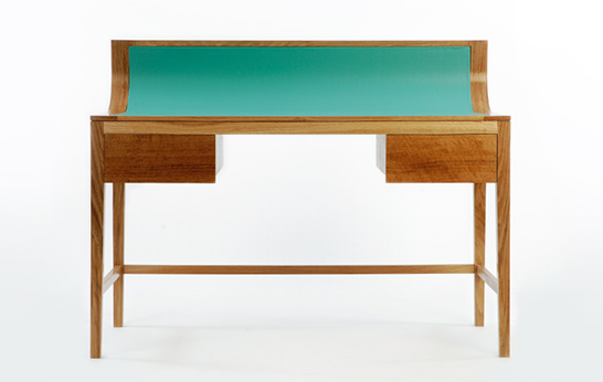 desks, writing desk, desk, Benjamin Boyce, curved back, designjunction, London, handmade,