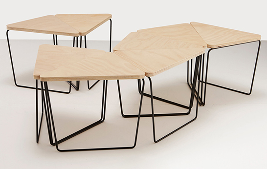 modular tables, fractal, Nicholas Karlovasitis, Sarah Gibson