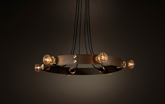 chandelier, luxury, Buster & Punch, industrial, lighting, pendant, ceiling lamp, Hero Light, 2014,