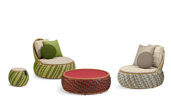 DALA Outdoor Accessories by Stephen Burks for Dedon