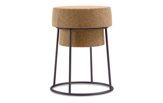 Cork, sustainable, renewable, recycled, stools, seating, bar stools, trend,