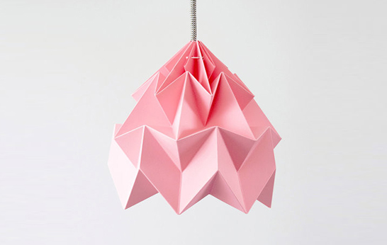 folded, origami, lamps,lighting, trend, facets, paper, plastic,