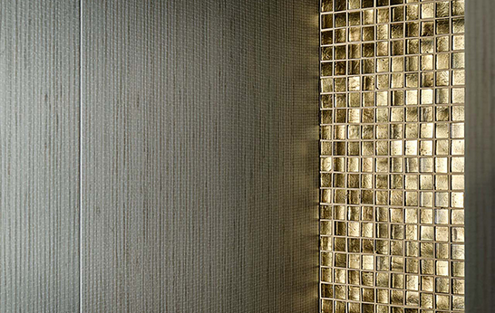 wallpaper, wall coverings, tiles, mosaics, gold, shimmer, golden, precious metals, trend, surfaces