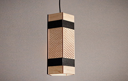 Black Penta Lamp by Jonathan Dorthe