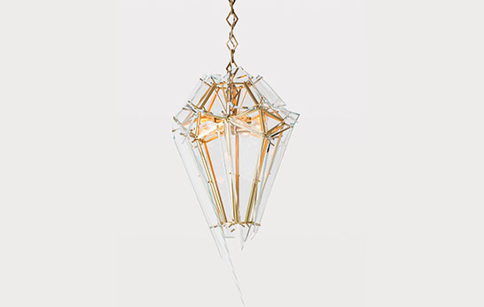 Edie, chandelier, lighting, lamp, Mary Wallis, contemporary, glass,