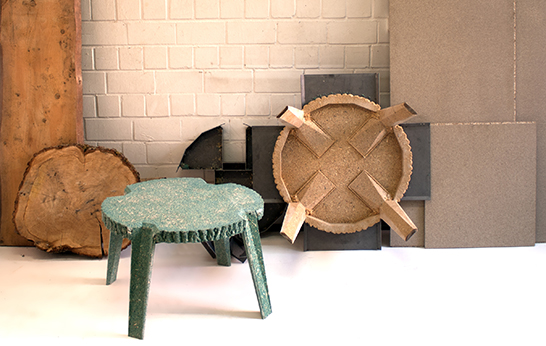 sustainable, woodchips, molded chipboard, wood, green, furniture, Philipp Käfer, German design,