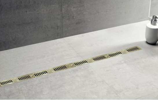 Linear Shower Drains by Watermark Designs