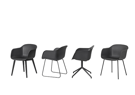 Muuto Launches Its Recyclable Fiber Chair In Black