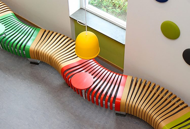 A Clever and Colorful Bench from Green Furniture Concept