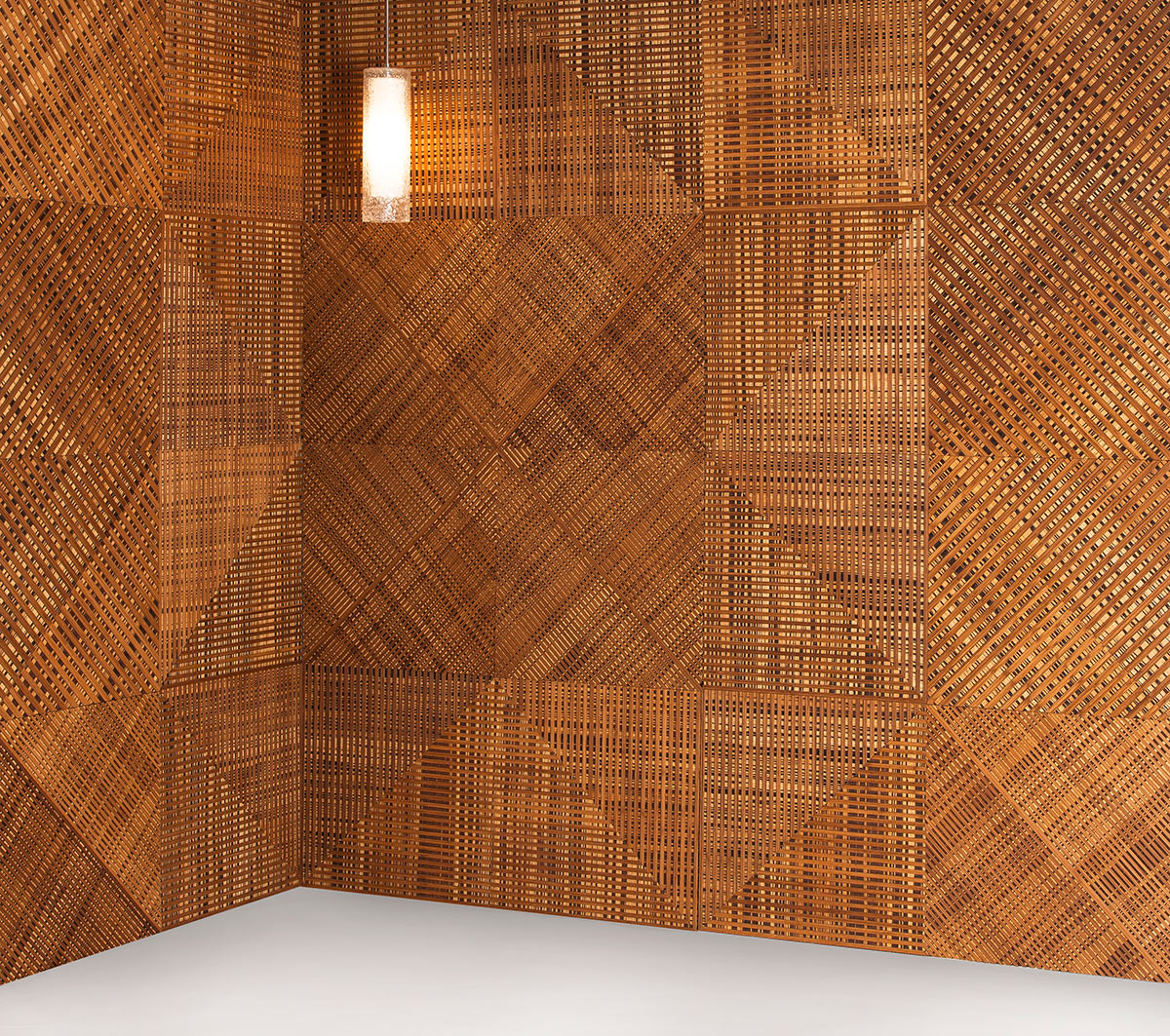 Plyboo Fractal Wall Panels from Smith & Fong