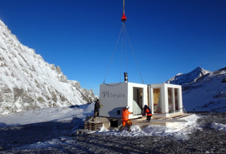 Great Green Project: Alpine SPA-Bungalow features MetsäWood’s LVL Panels