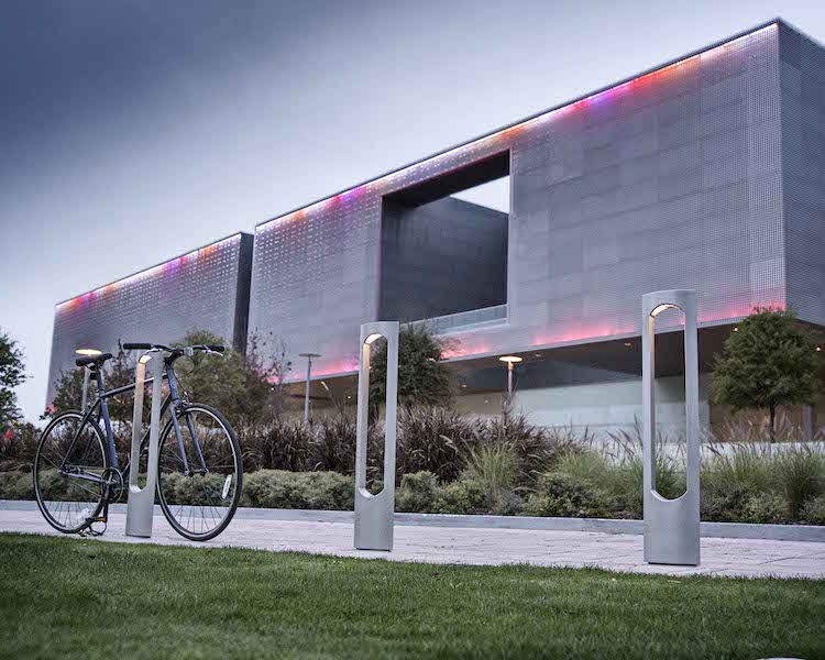 Reeder Illuminated Bike Rack by Landscape Forms